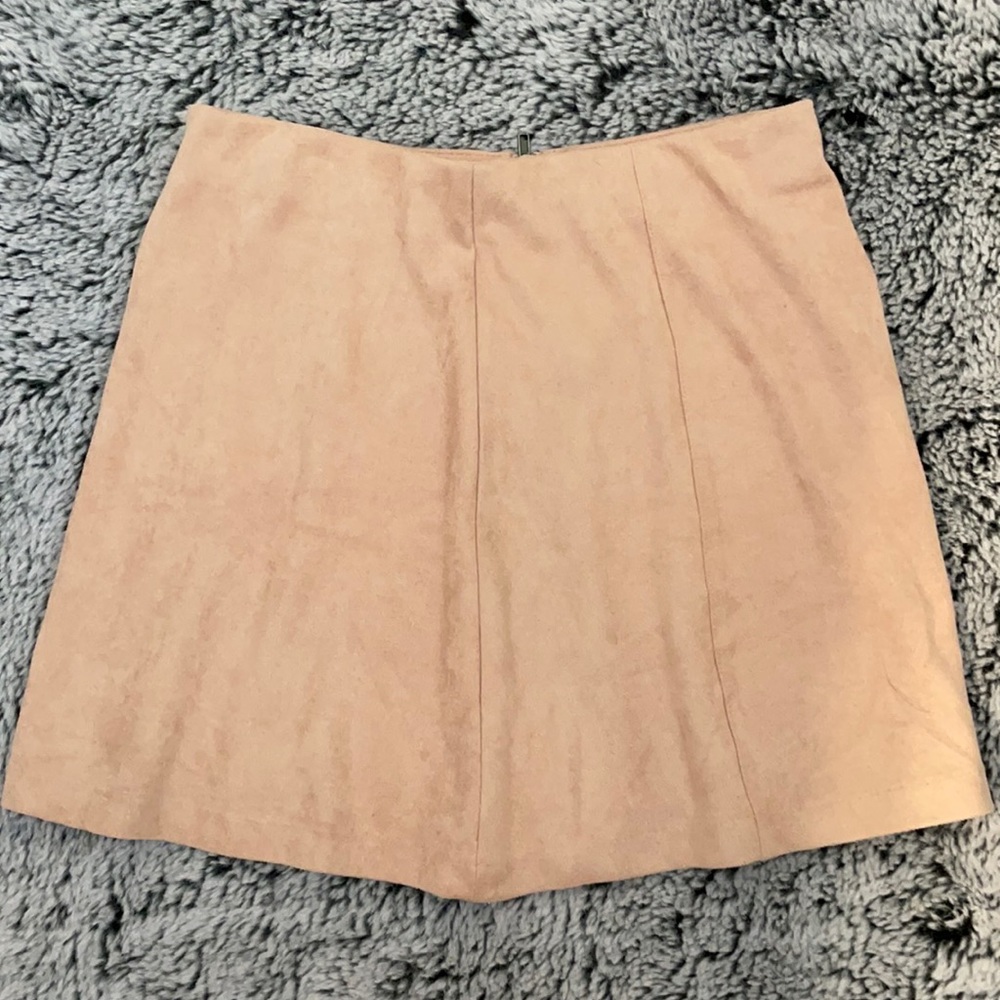 John Galt Pink Felt Skirt